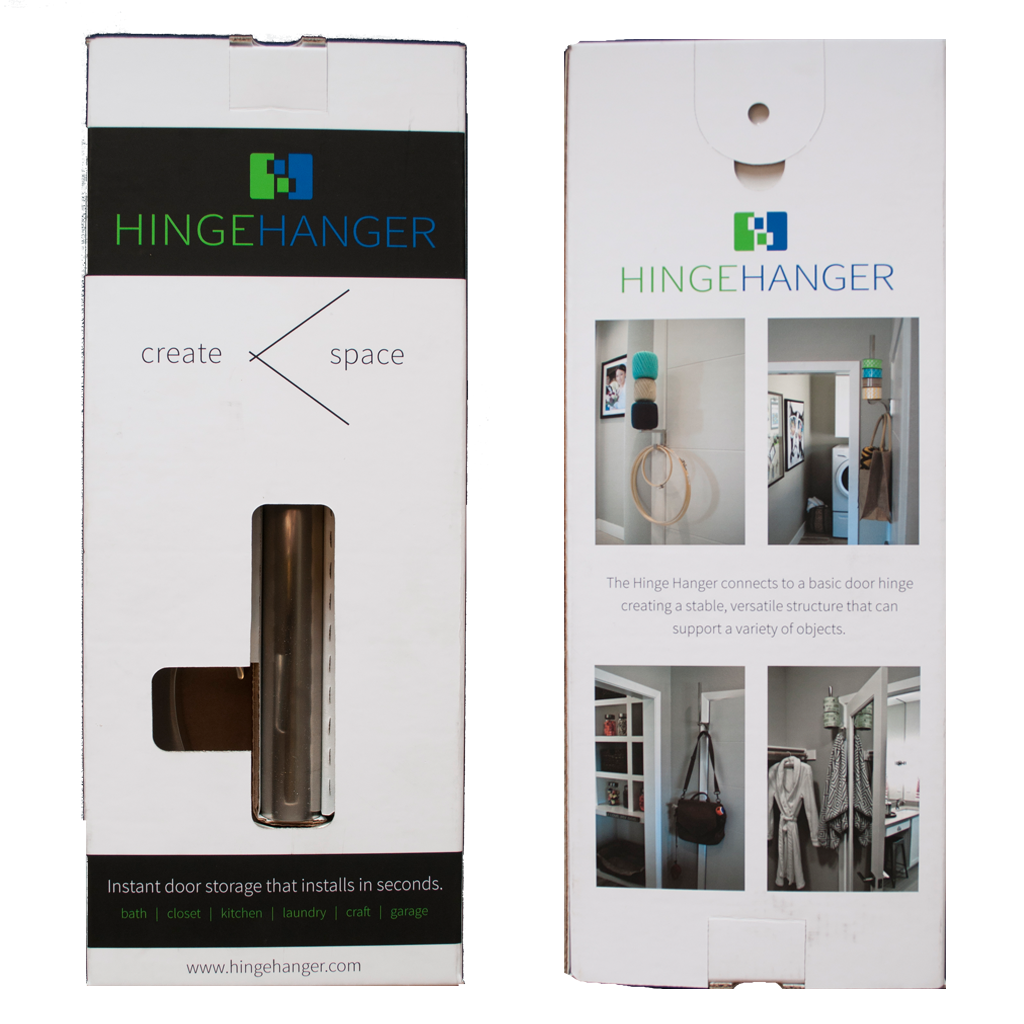 HingeHanger product packaging design 